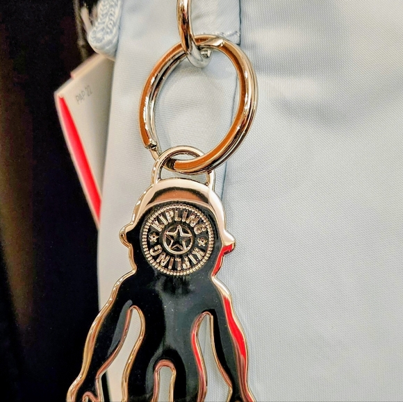 Kipling Kelsey Tortoise Chain Shoulder Bag in Teal - Picture 7 of 9